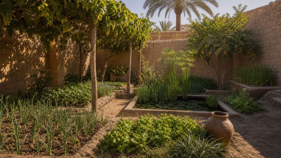 Ancient Egyptian gardening, with fewer mysteries and better soil sense