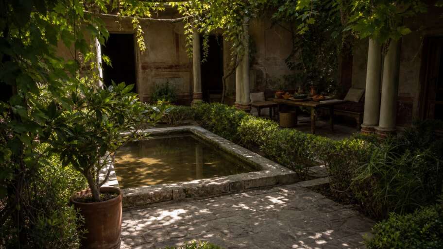 Ancient Roman gardens, built for shade, status, and supper