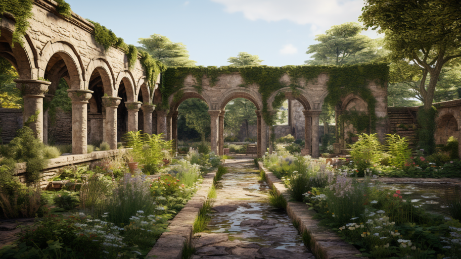 Medieval Gardens: Tranquil Oases of Purpose & Beauty