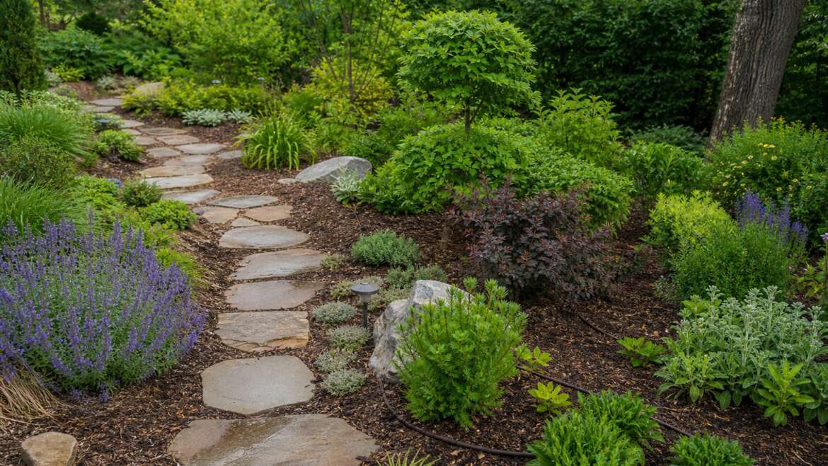 A lush landscape that does not eat the weekend