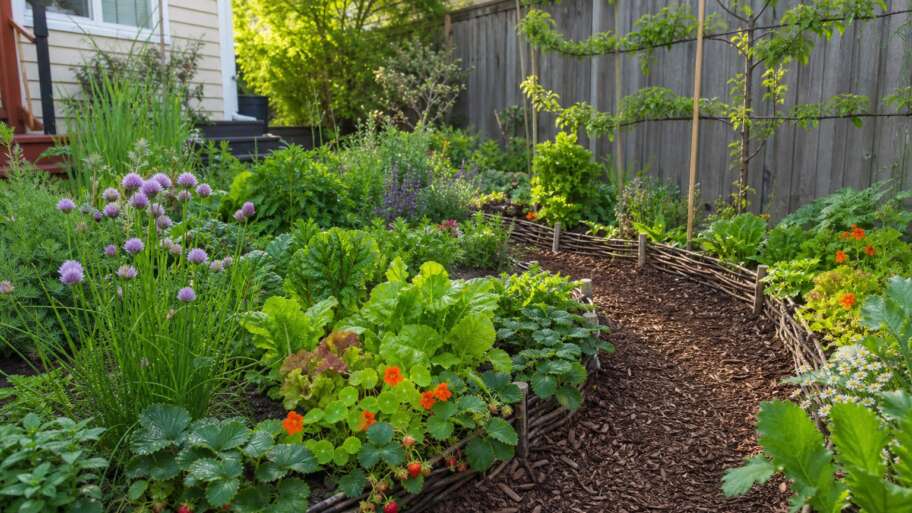 Edible landscaping without the fantasy of no work