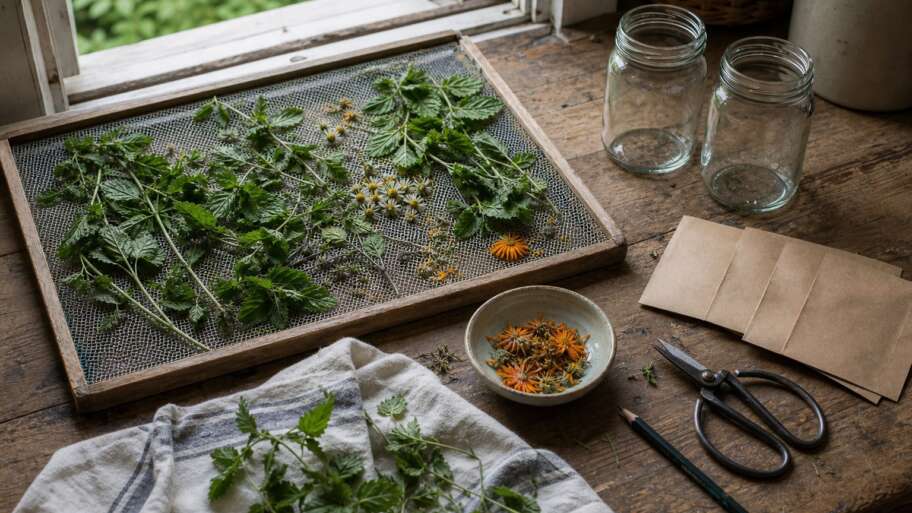 Preparing and storing herbs without pretending they are medicine
