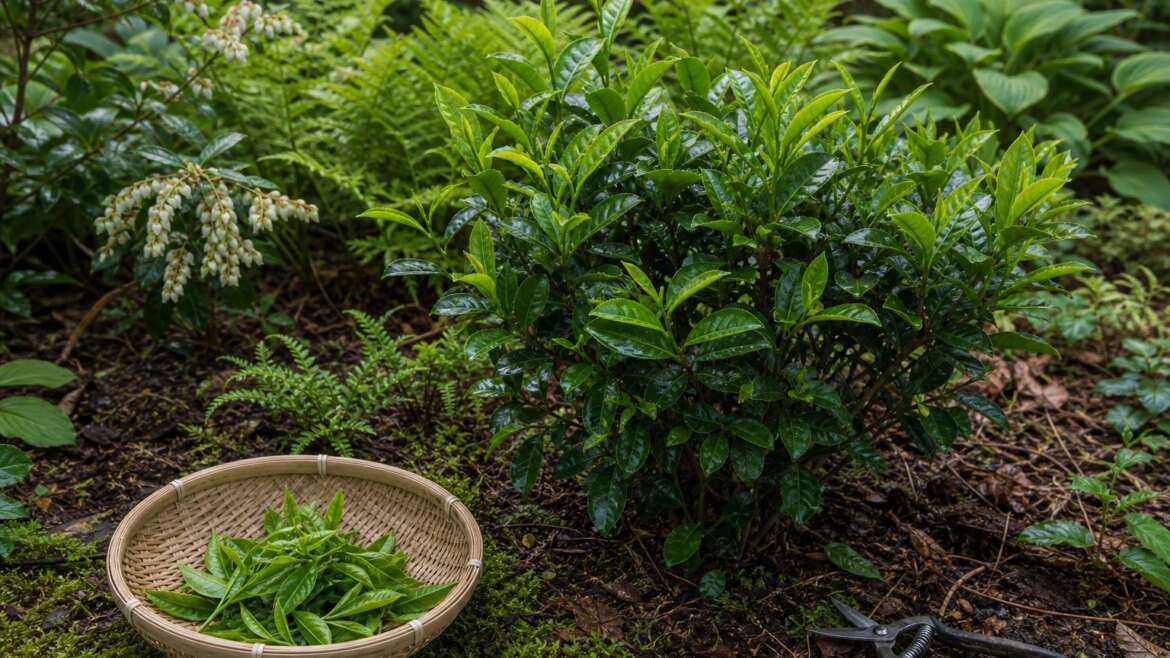 Growing and harvesting a tea garden