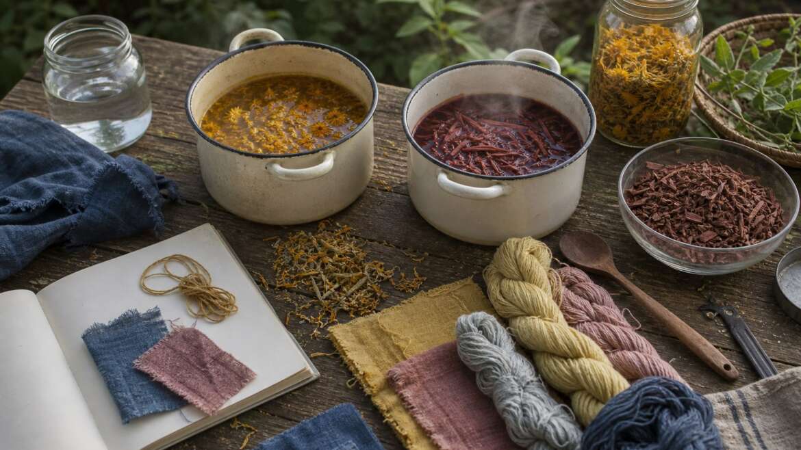 Extracting plant dyes without losing the color