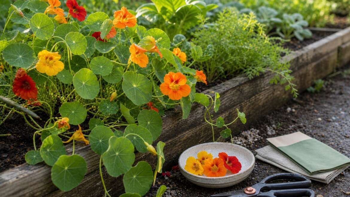 The edible edge: growing nasturtiums with purpose
