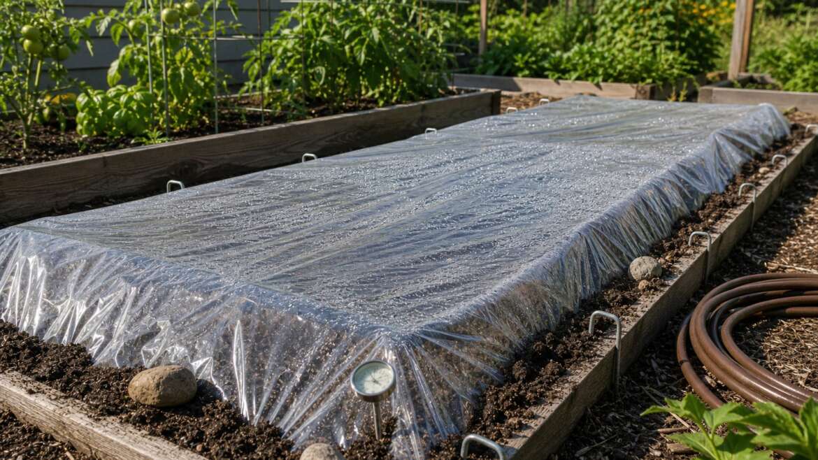 A summer bed that cooks its weeds
