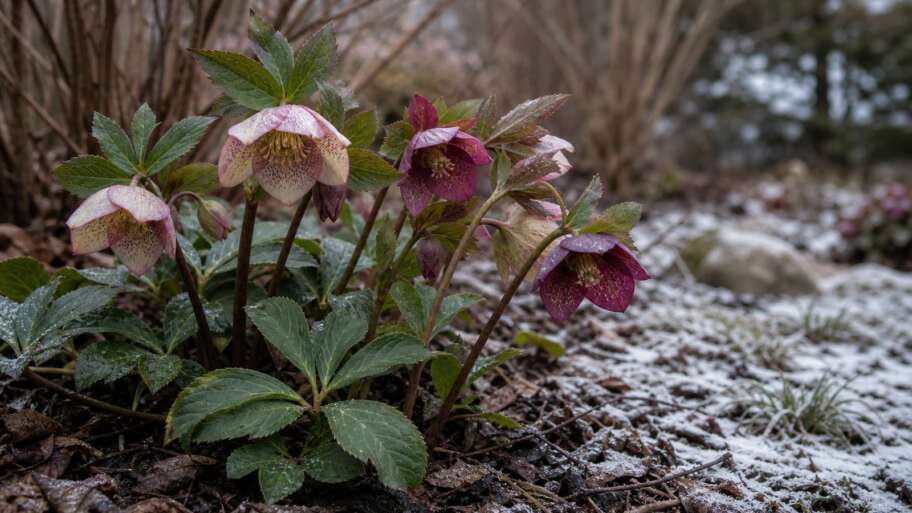 Why hellebores bow their flowers