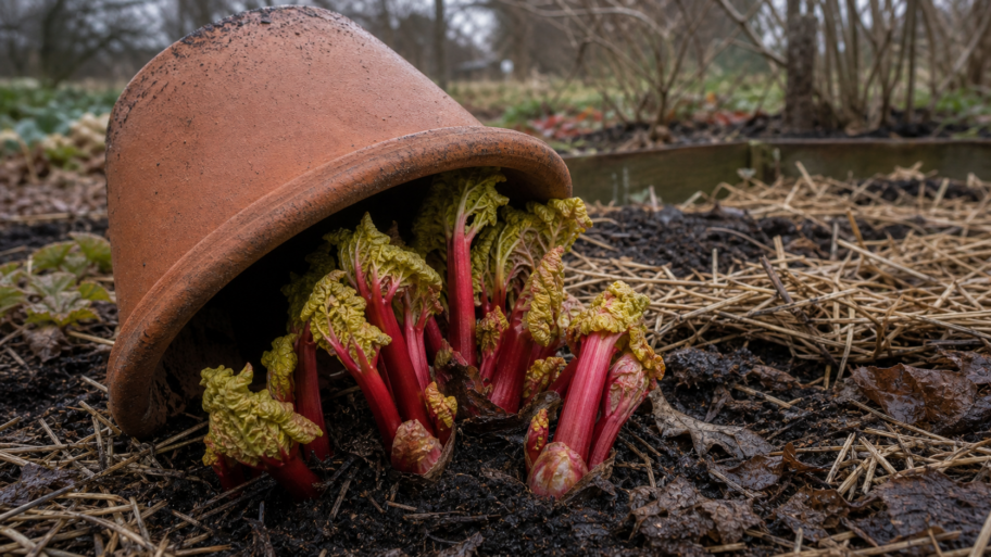 The rhubarb that grows in the dark
