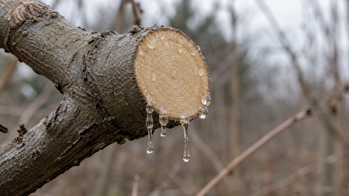 When pruning cuts start to bleed