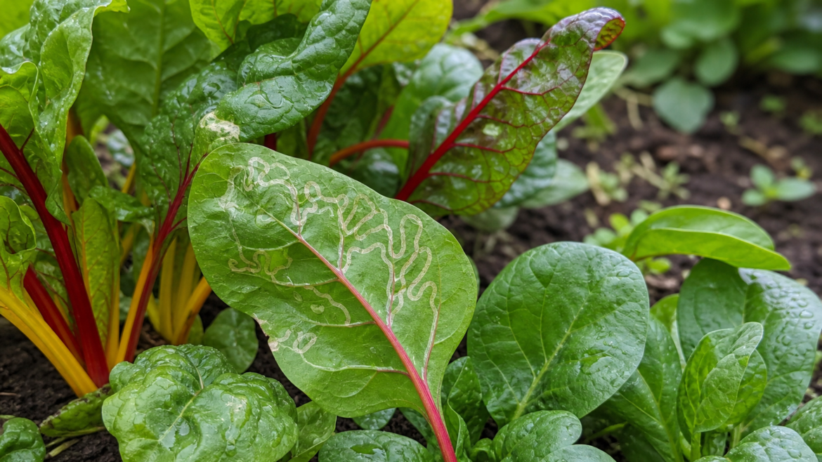The silver tunnels inside leaves
