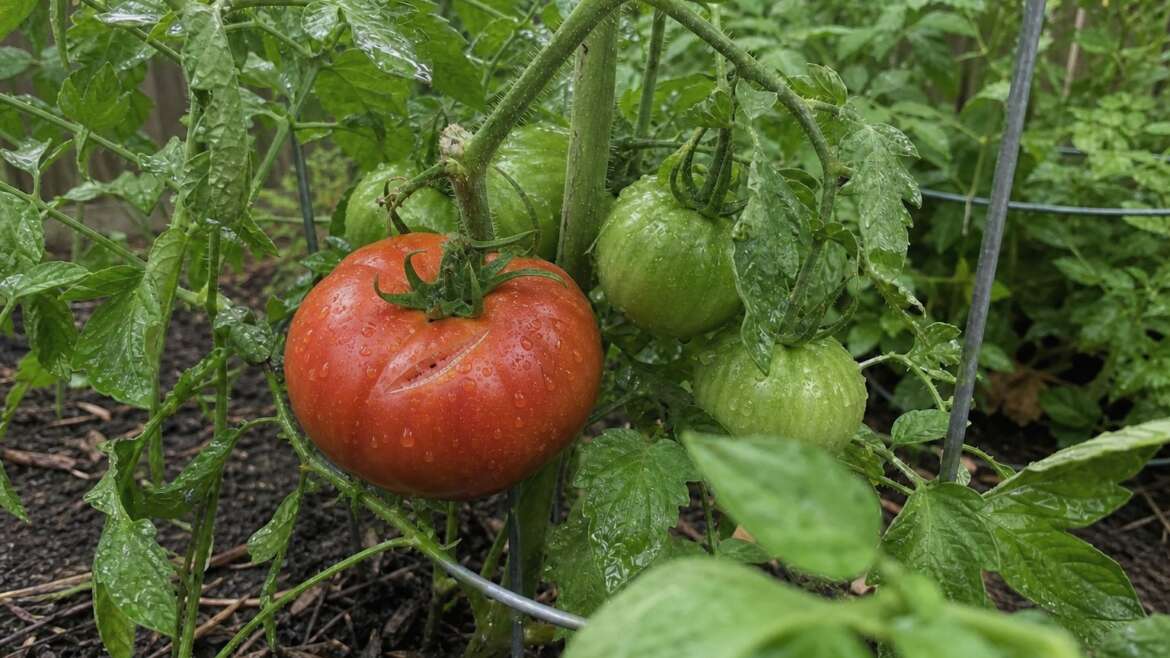 Why tomatoes split after rain