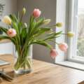 Why cut tulips keep moving in the vase
