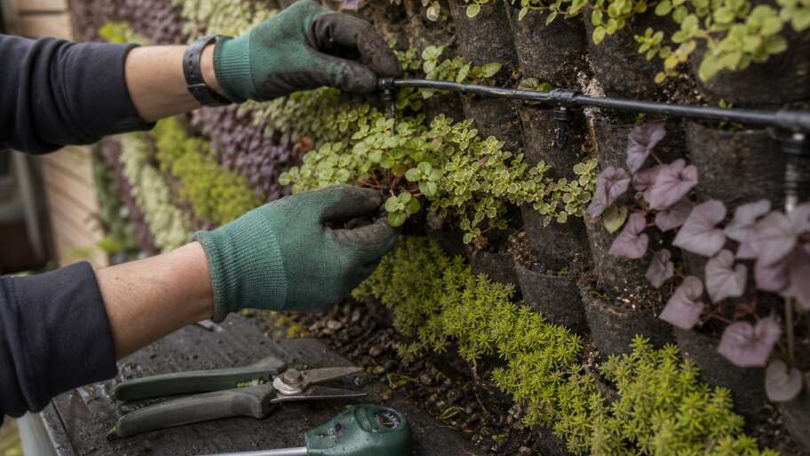 Keeping a living mural alive after planting day