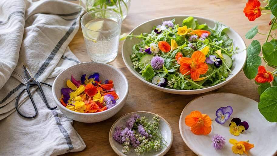 How to serve edible flowers without losing the plot